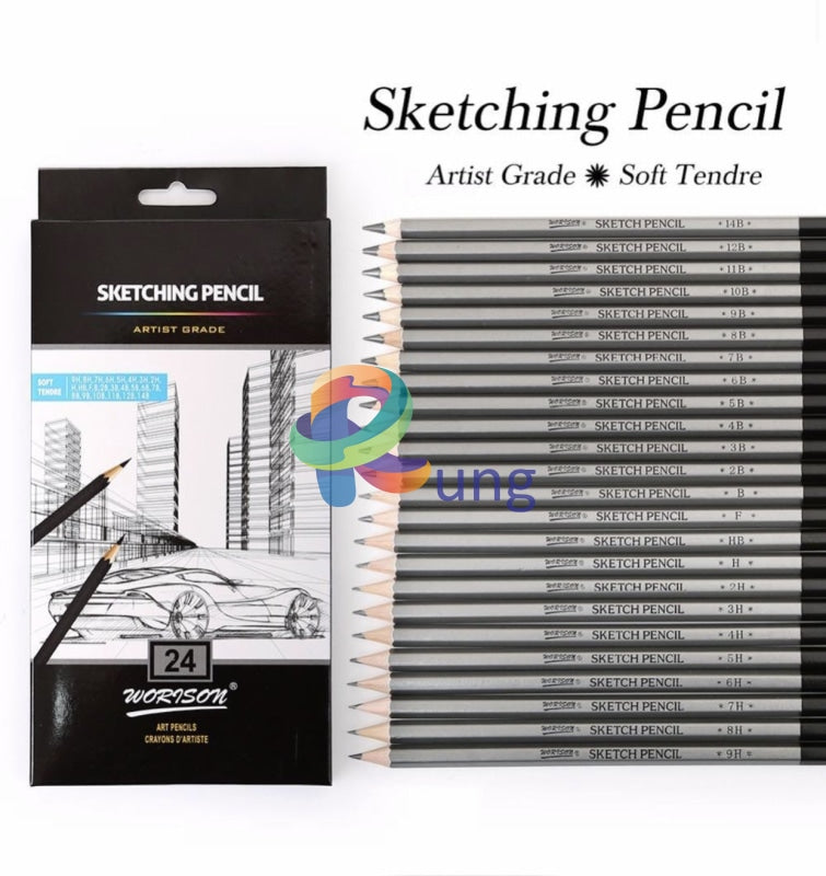 Graphite Pencil Set Of 24