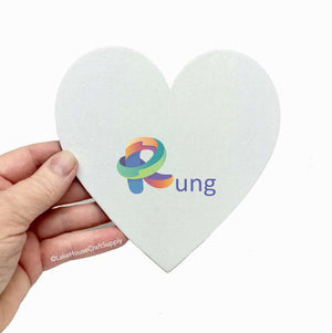 Heart Pasted Canvas Panels