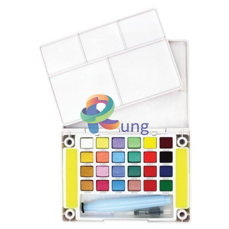 Koi Water Color Set Of 24 (4 Metallic + 8 Fluro+ 12 Pearl Color)