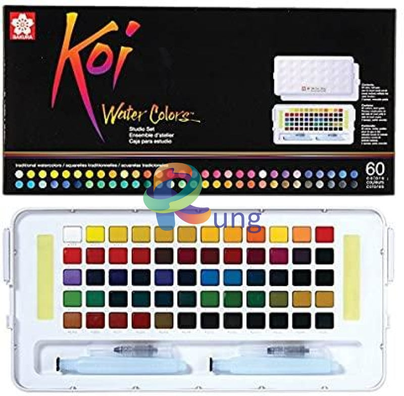 Koi Water Color Set Of 60