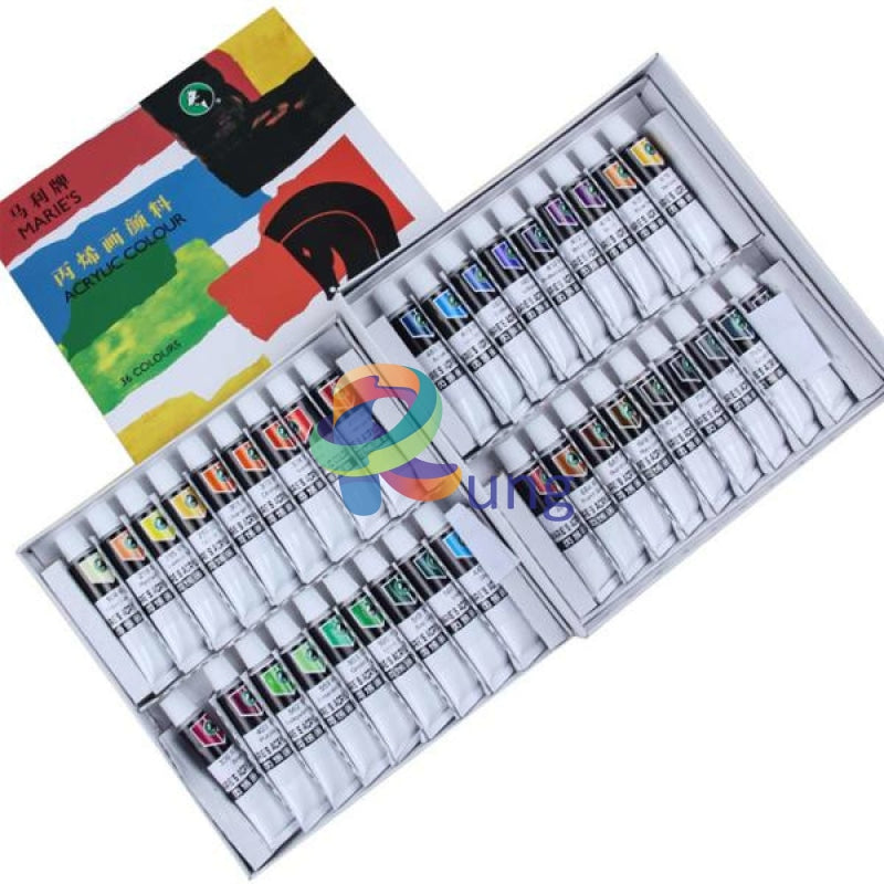 Maries Acrylic Color Tube Set ( 12 Ml) Of 36