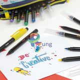 Milan Brush Tip Fibrepens Set Markers