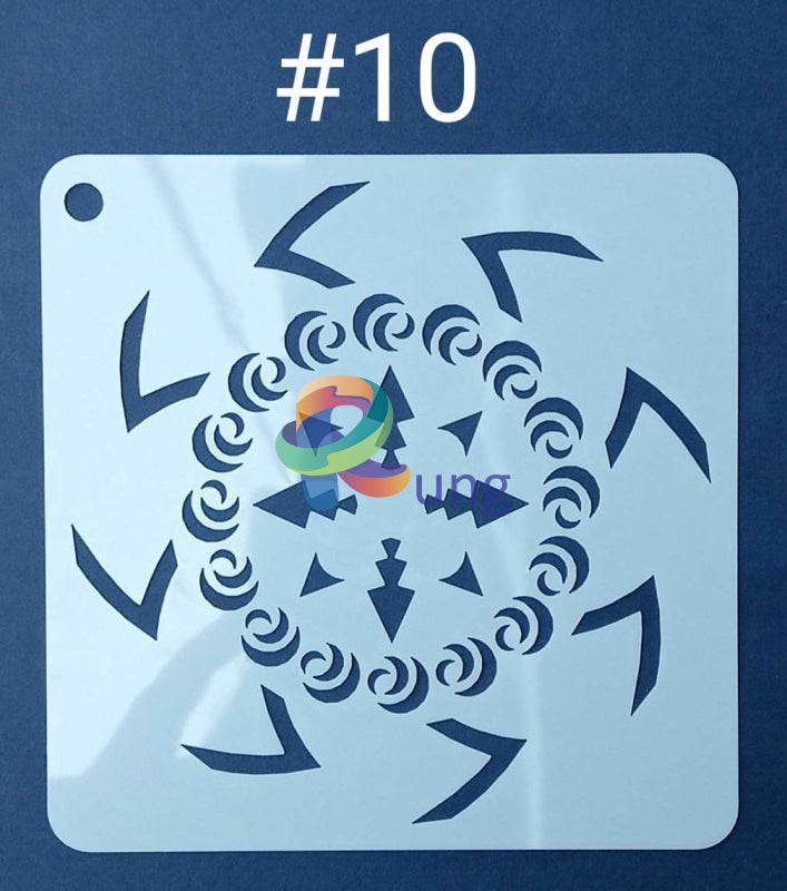 Plastic Stencil 5 X ( 43 Designs ) No 10 Art Misc