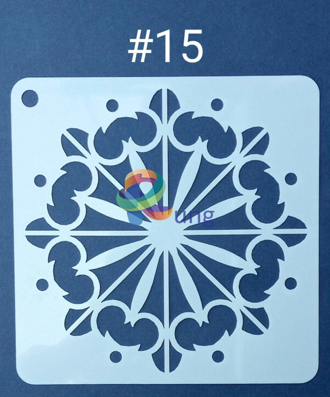 Plastic Stencil 5 X ( 43 Designs ) No 15 Art Misc