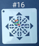 Plastic Stencil 5 X ( 43 Designs ) No 16 Art Misc