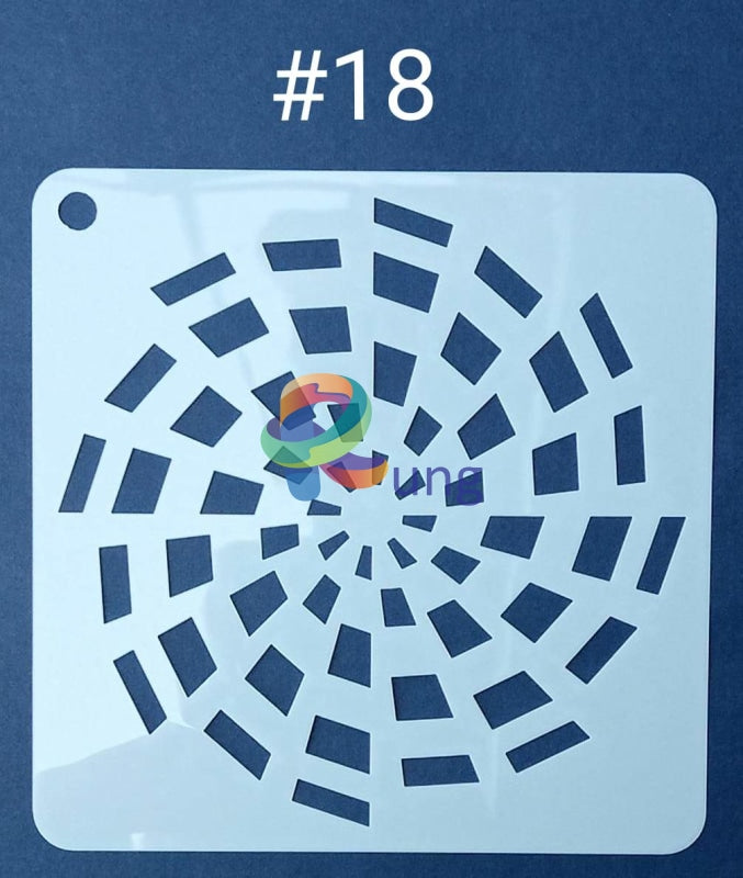 Plastic Stencil 5 X ( 43 Designs ) No 18 Art Misc