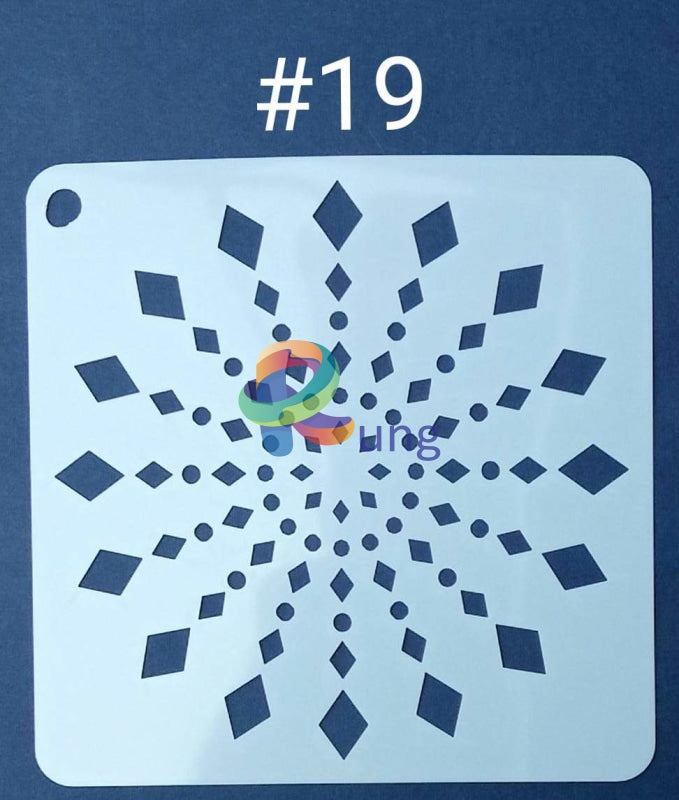 Plastic Stencil 5 X ( 43 Designs ) No 19 Art Misc