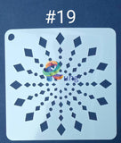 Plastic Stencil 5 X ( 43 Designs ) No 19 Art Misc