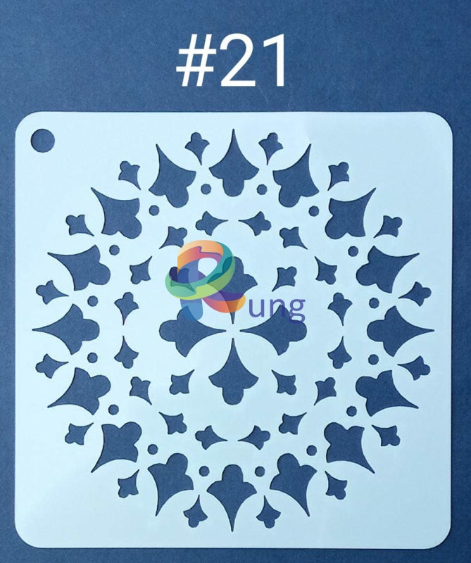 Plastic Stencil 5 X ( 43 Designs ) No 21 Art Misc