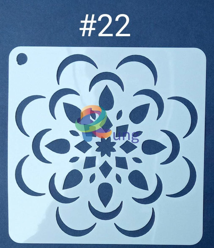 Plastic Stencil 5 X ( 43 Designs ) No 22 Art Misc