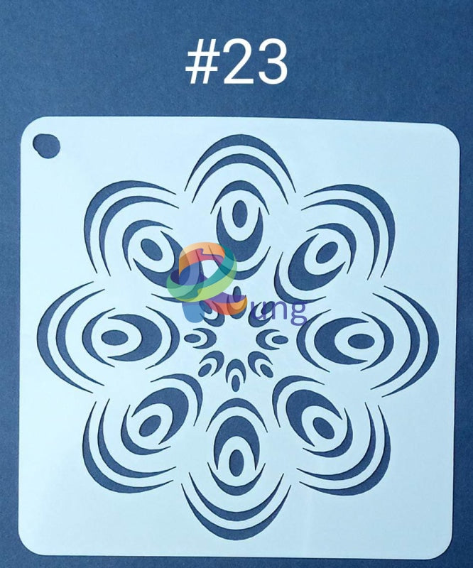 Plastic Stencil 5 X ( 43 Designs ) No 23 Art Misc