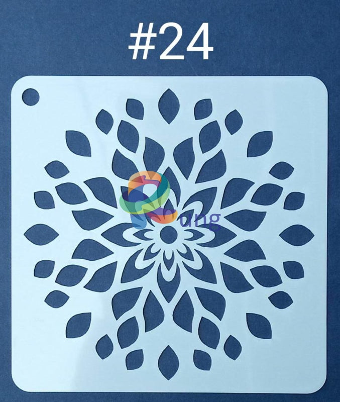Plastic Stencil 5 X ( 43 Designs ) No 24 Art Misc