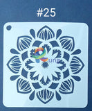 Plastic Stencil 5 X ( 43 Designs ) No 25 Art Misc