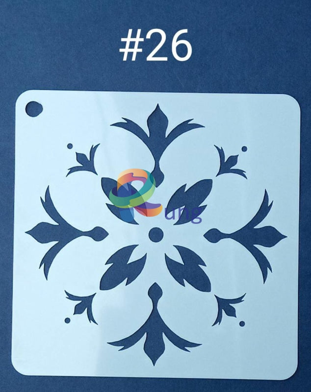 Plastic Stencil 5 X ( 43 Designs ) No 26 Art Misc