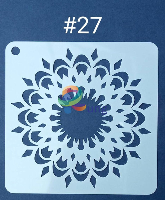 Plastic Stencil 5 X ( 43 Designs ) No 27 Art Misc