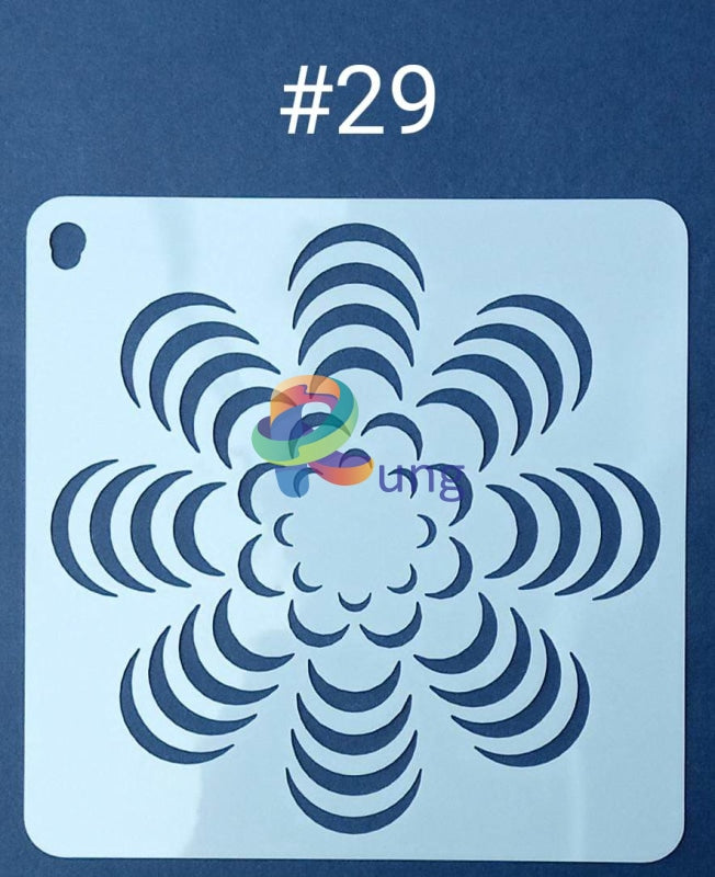Plastic Stencil 5 X ( 43 Designs ) No 29 Art Misc