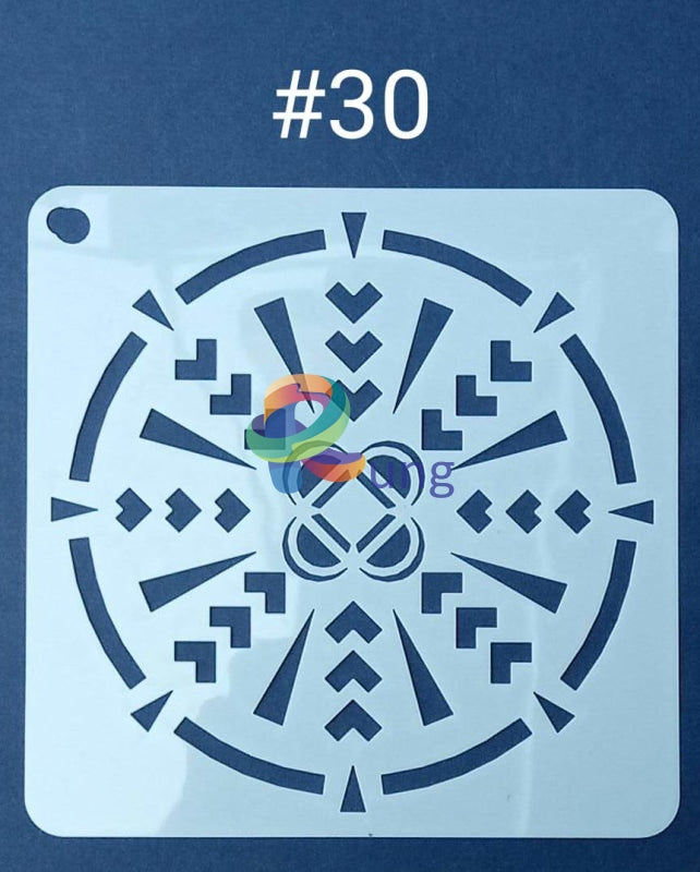 Plastic Stencil 5 X ( 43 Designs ) No 30 Art Misc