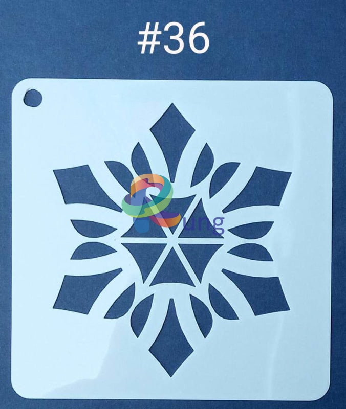 Plastic Stencil 5 X ( 43 Designs ) No 36 Art Misc