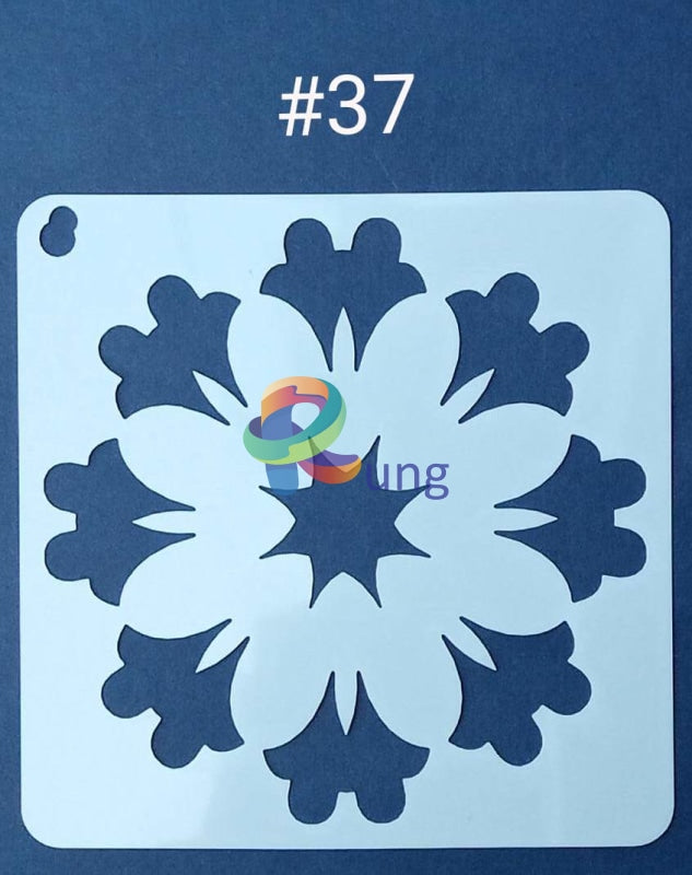 Plastic Stencil 5 X ( 43 Designs ) No 37 Art Misc