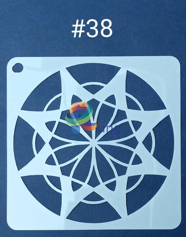 Plastic Stencil 5 X ( 43 Designs ) No 38 Art Misc