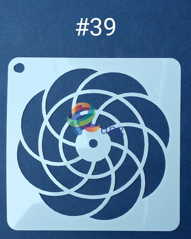 Plastic Stencil 5 X ( 43 Designs ) No 39 Art Misc