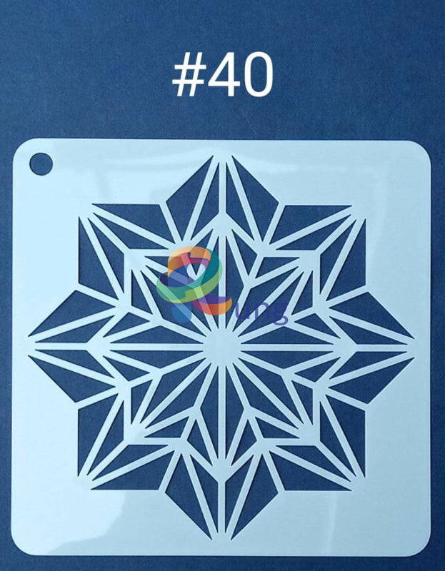 Plastic Stencil 5 X ( 43 Designs ) No 40 Art Misc