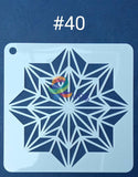 Plastic Stencil 5 X ( 43 Designs ) No 40 Art Misc