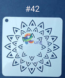 Plastic Stencil 5 X ( 43 Designs ) No 42 Art Misc