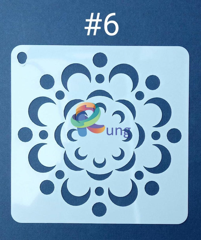 Plastic Stencil 5 X ( 43 Designs ) No 6 Art Misc