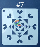 Plastic Stencil 5 X ( 43 Designs ) No 7 Art Misc