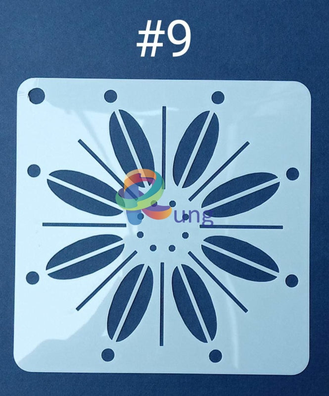 Plastic Stencil 5 X ( 43 Designs ) No 9 Art Misc