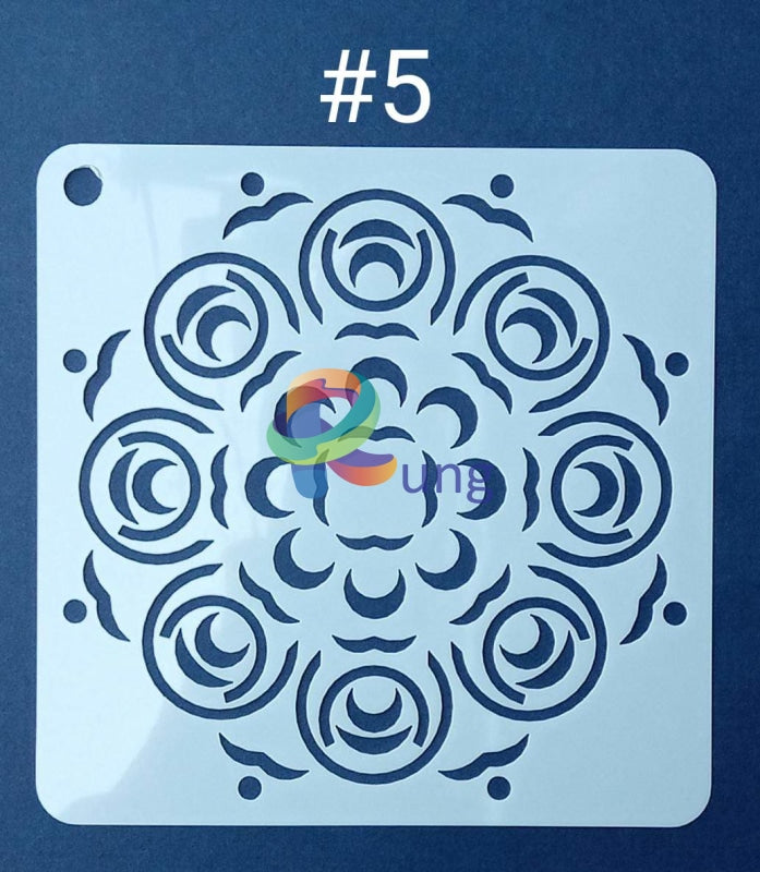 Plastic Stencil 5 X ( 43 Designs ) No Art Misc