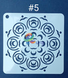 Plastic Stencil 5 X ( 43 Designs ) No Art Misc