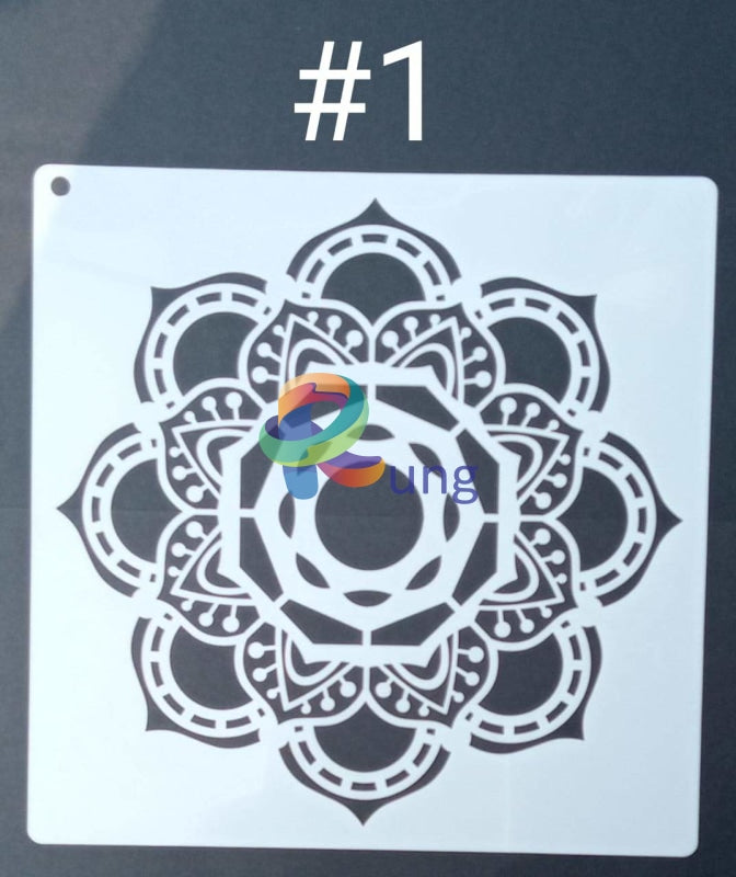 Plastic Stencil 8 X ( 4 Designs ) No 1 Art Misc