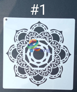 Plastic Stencil 8 X ( 4 Designs ) No 1 Art Misc