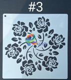 Plastic Stencil 8 X ( 4 Designs ) No 3 Art Misc