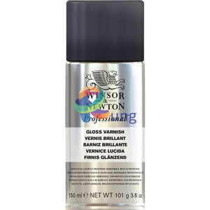 Winsor & Newton Artist Gloss Varnish Fixative Aerosol Spray 150 Ml 400