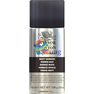 Winsor & Newton Artist Matt Varnish Fixative Aerosol Spray 150 Ml 400