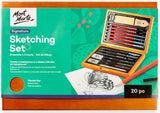Monte Marte Sketching Set in Wooden Box Set of 20 pc
