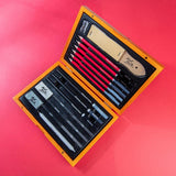 Monte Marte Sketching Set in Wooden Box Set of 20 pc