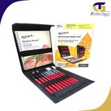 Monte Marte Sketching Folding Wallet Set of 14 pc