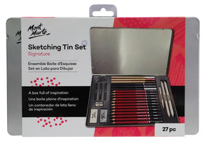 Monte Marte Sketching Tin Set of 27 pc