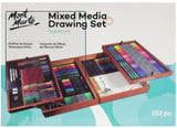 Monte Marte Mix Media Drawing Set of 152 pcs ( Markers, Color Pencils , Fineliners, Sketch Pencils, Charcoals , Etc )
