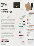 Monte Marte Colored Pastel & Charcoal Illustration Set of 37 pc