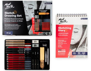 Monte Marte Sketching and Drawing Collection Set of 30 pc