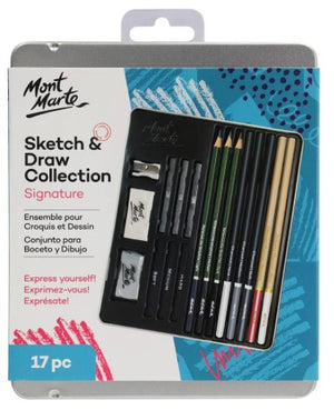 Monte Marte Sketching and Drawing Collection Set of 17 pc
