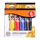 Daler Rowney Simply Acylic Color Set  6 x 75 ml