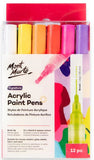Monte Marte Broad Tip Acrylic Paint Pens , Markers,  Set of 12
