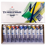 Nevskaya Palitra St. Petersburg Master Class Extra Fine Artists Tempra Color Paint Set of 10 x 46 ml tubes