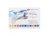 Nevskaya Palitra St. Petersburg, White Nights , Extra Fine Artist ' URBAN LANDSCAPE ' shades Color Water Paint Set of 12 X 2.5 ml pans in Plastic Box